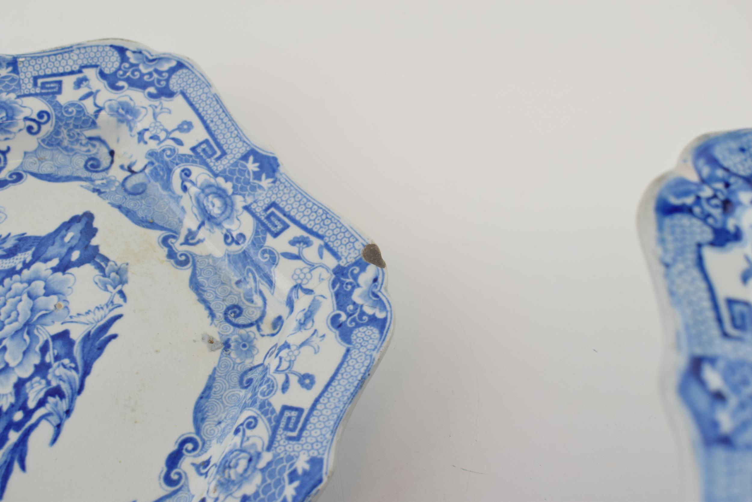 An early 19th century blue and white transfer-printed Masons Ironstone China Blue Pheasant pattern - Image 8 of 8