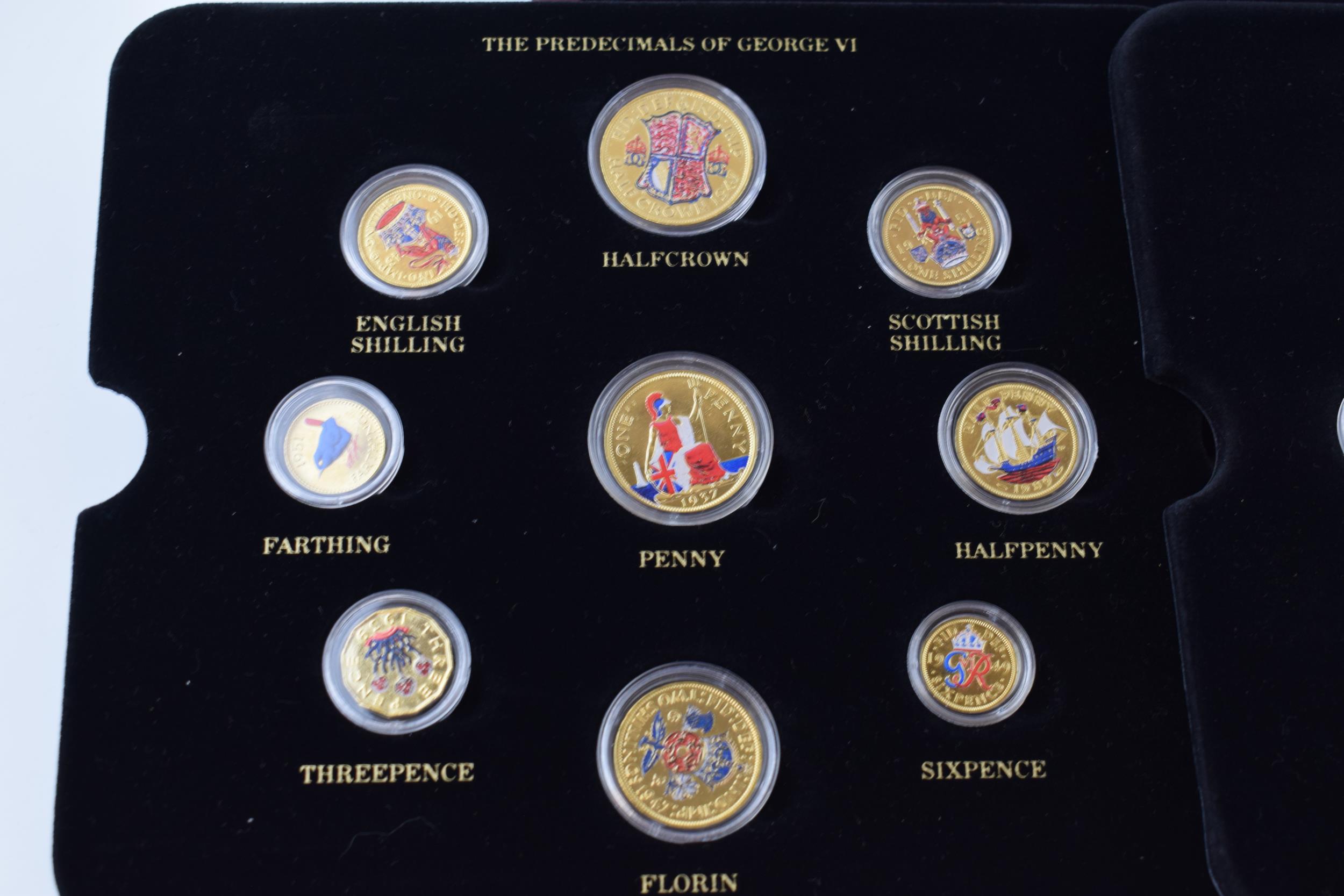 18 commemorative coin collection, the predecimals of George VI and the predecimals of Elizabeth - Image 3 of 6