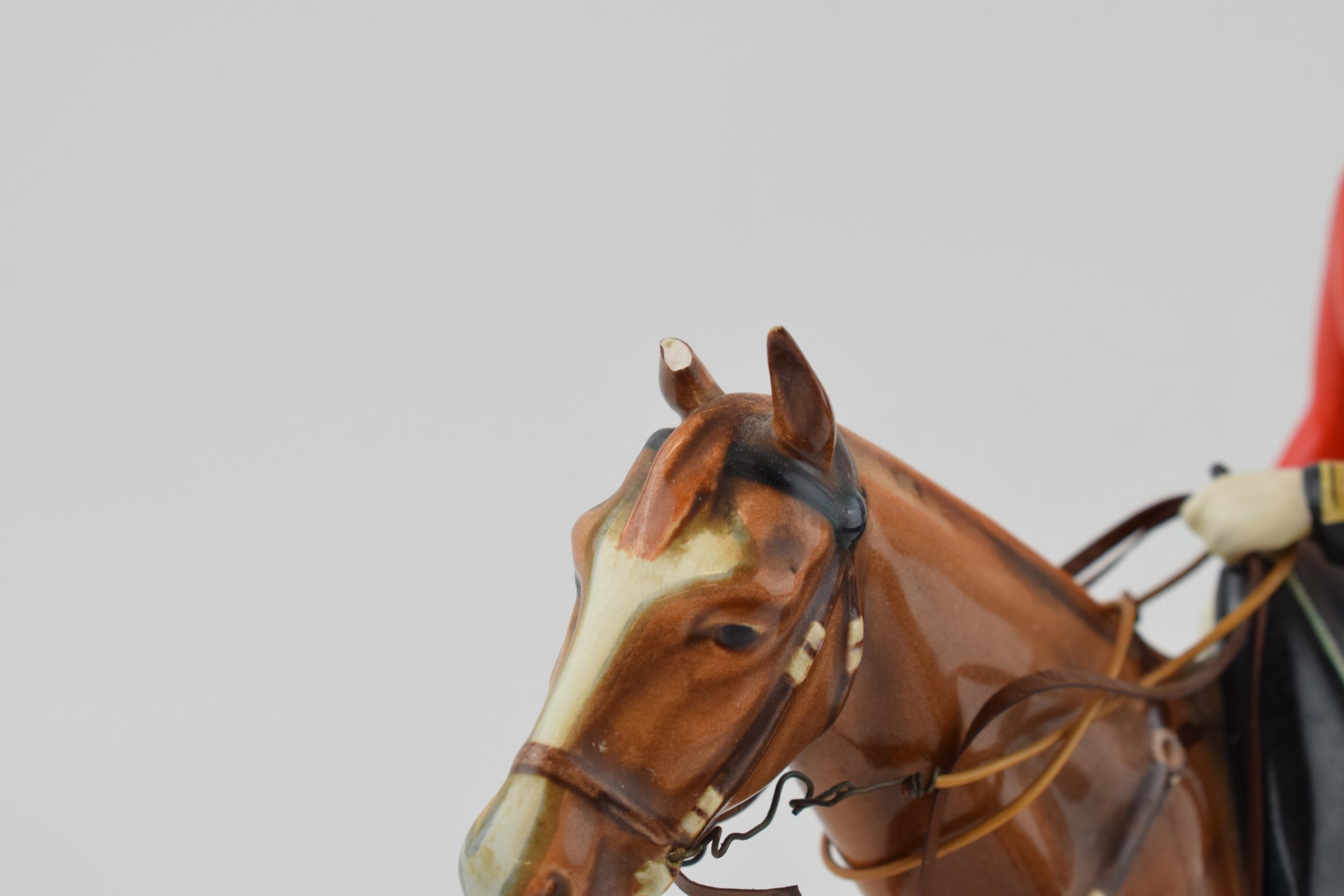 Beswick HM Queen Elizabeth II on chestnut Imperial horse trooping the colour 1546 (with damages). - Image 2 of 5