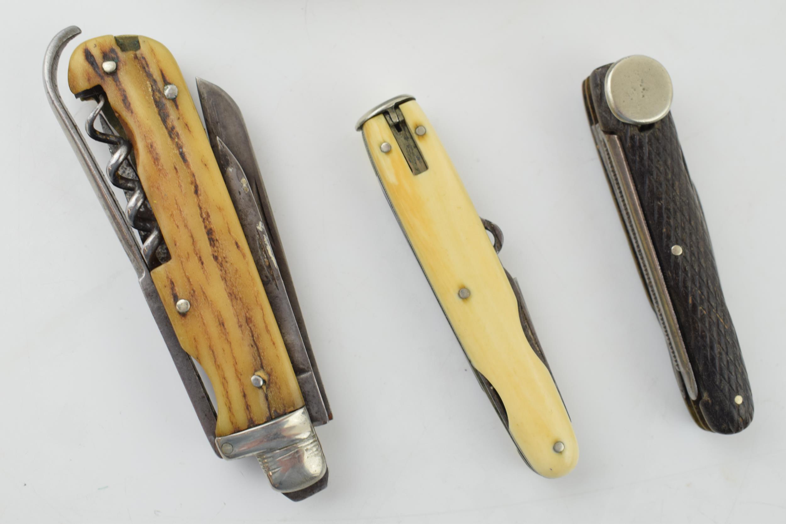 A 19th century Coachman's / Horseman's multitool pocket knife by Humphreys. Sheffield (Length 8.5cm) - Image 2 of 5