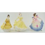 Royal Doulton Figures to include 'Angela' HN 3419 'Coralie' HN 2307' and 'Ninette' HN 2379. (2nd) (