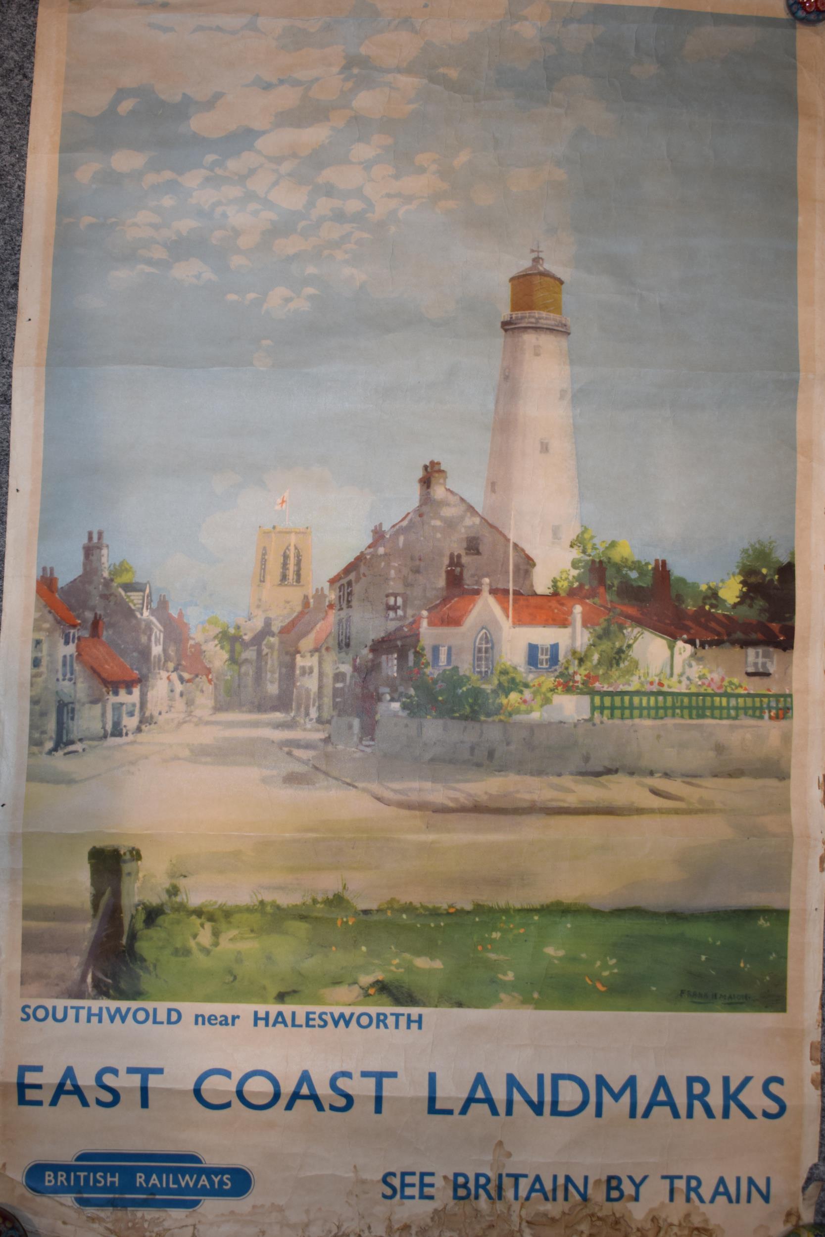 'British Rail' Railway poster 'East Coast Landmarks' 'Southwold near Halesworth' by 'Frank H