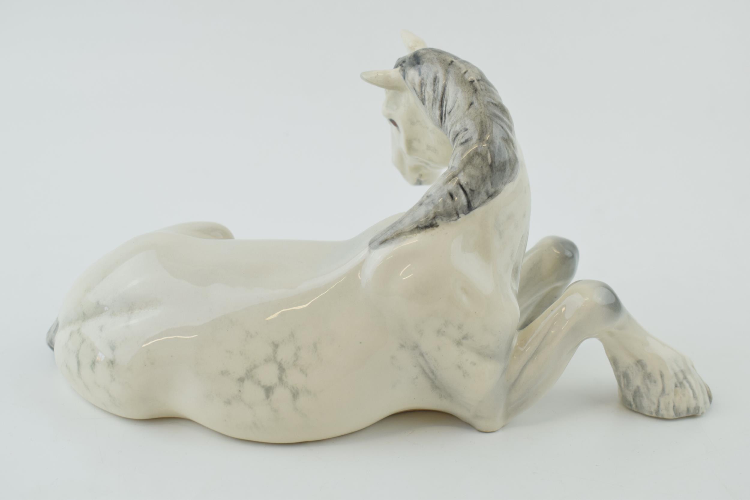 Beswick Shire Horse lying down dapple grey 2459. 12cm tall In good condition without any obvious - Image 2 of 3