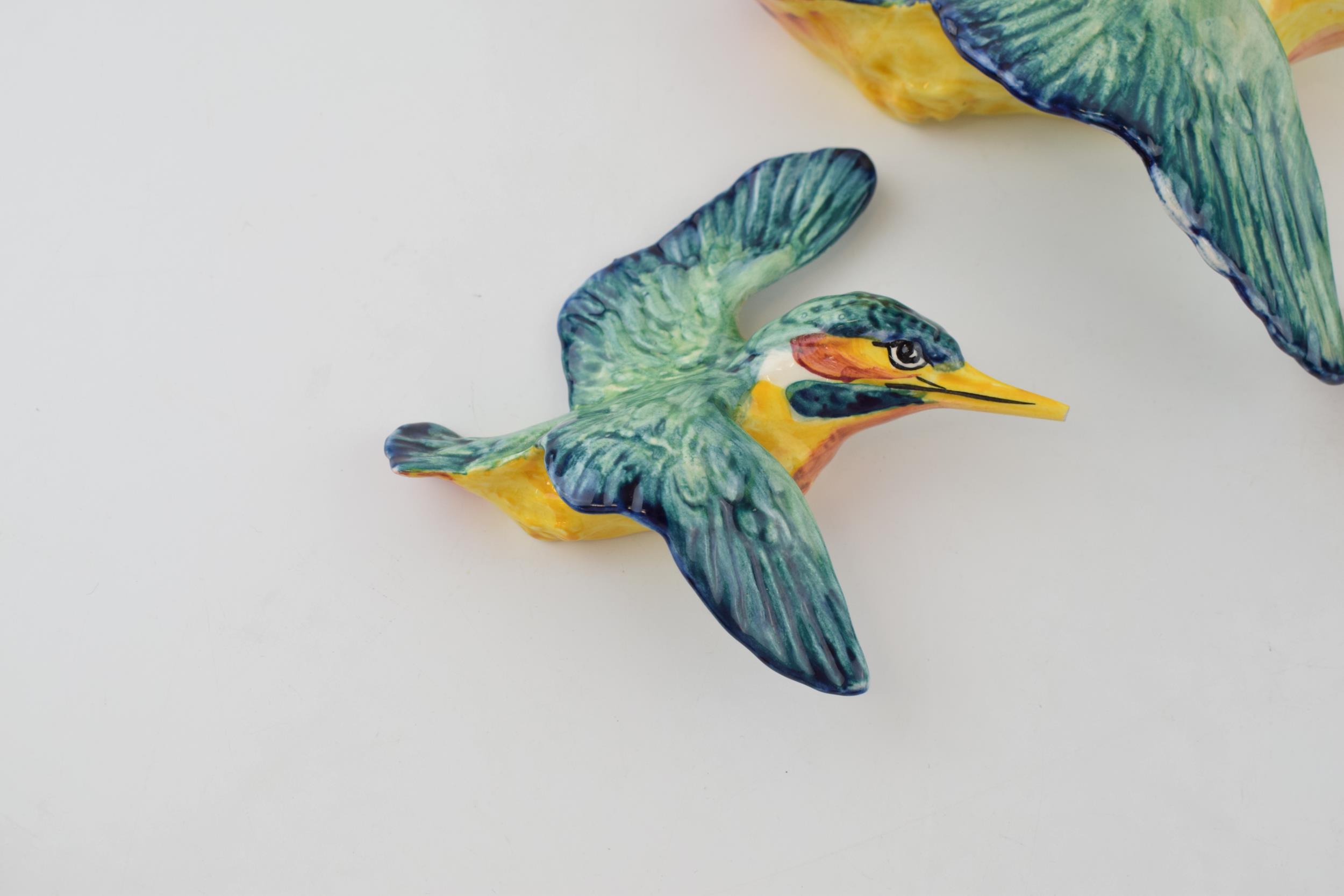 Beswick Kingfisher wall plaques to include 729-1, 729-2 and 729-3 (3 - smallest one with beak - Bild 4 aus 5