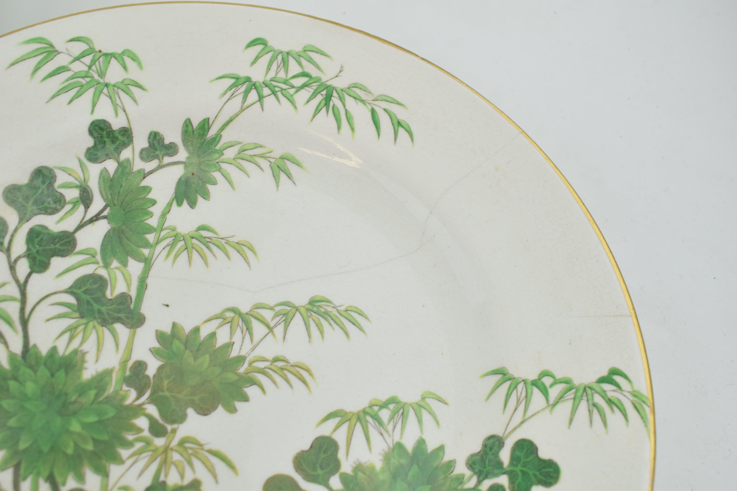 A group of early 19th century moulded green glaze and painted dessert wares and a similar Spode - Image 5 of 5