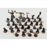 A collection of cast metal war-games and miniature figures by 'Games Workshop' from the 'Lord of The