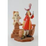 Royal Doulton figure Captain Hook PAN 4. In good condition with no obvious damage or restoration.