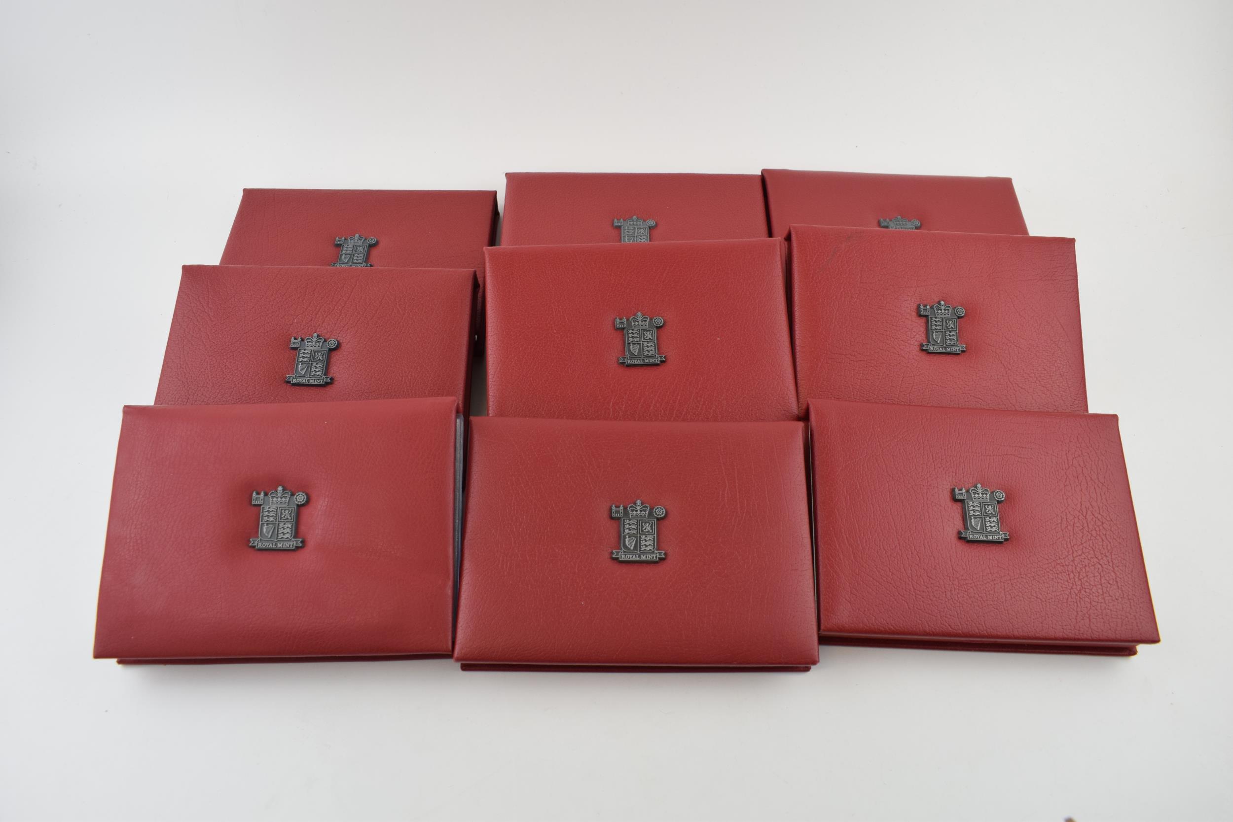 A collection of cased Royal Mint proof coin sets to include 1998, 2001, 2005, 2004, 2003, 2007,