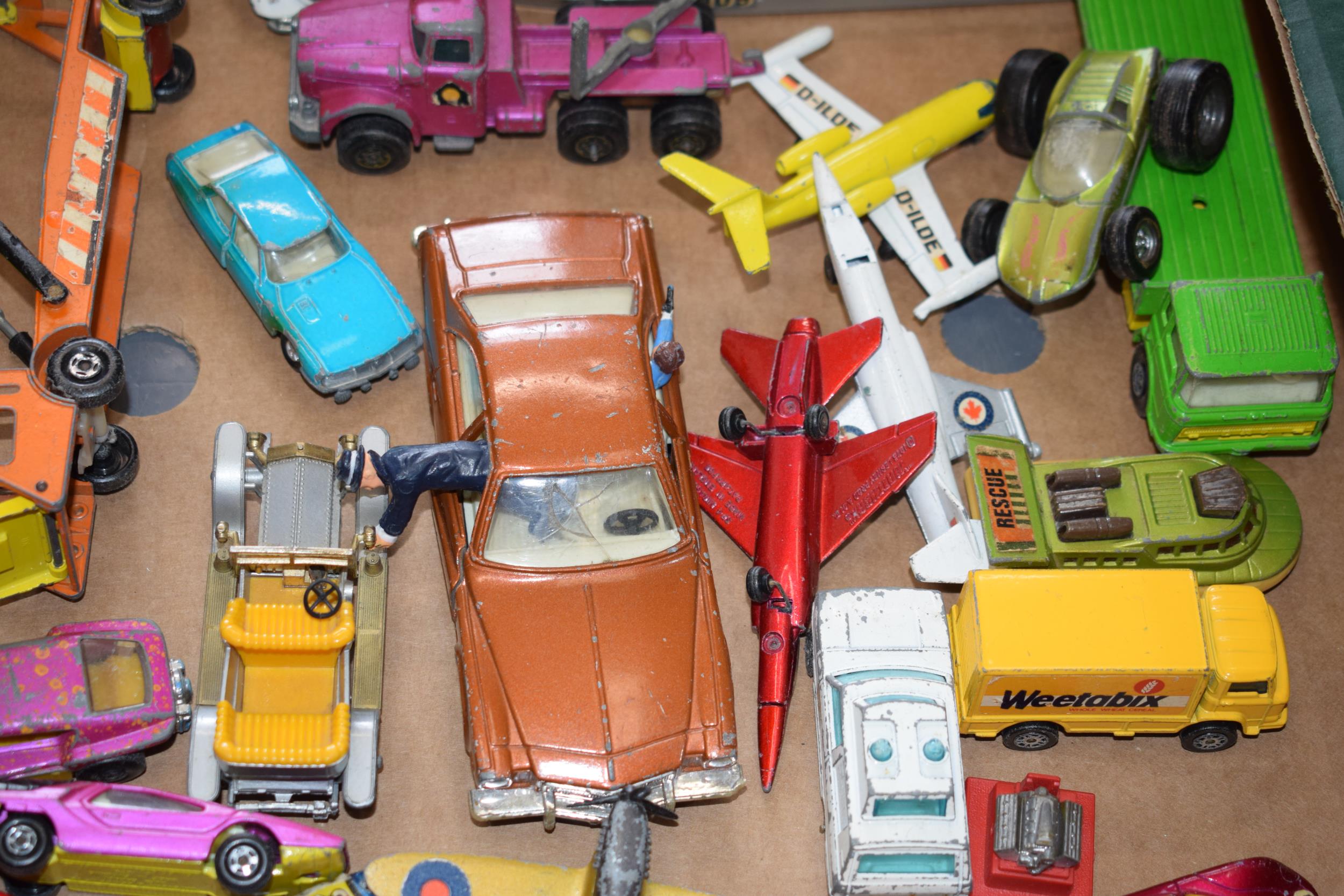 A collection od die-cast vehicles to include a Corgi Kojak vehicle, a Matchbox Ford, an Alfa Carabo, - Image 4 of 7