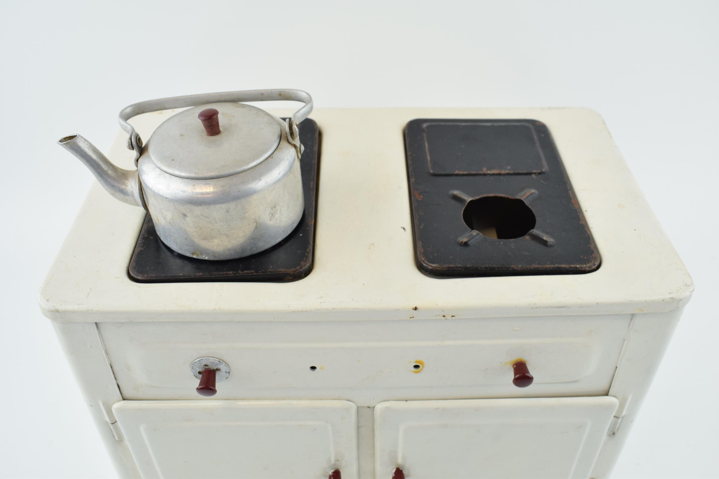 Vintage childrens toy kitchen, both black inserts present. Space for candles. Together with a - Image 2 of 5