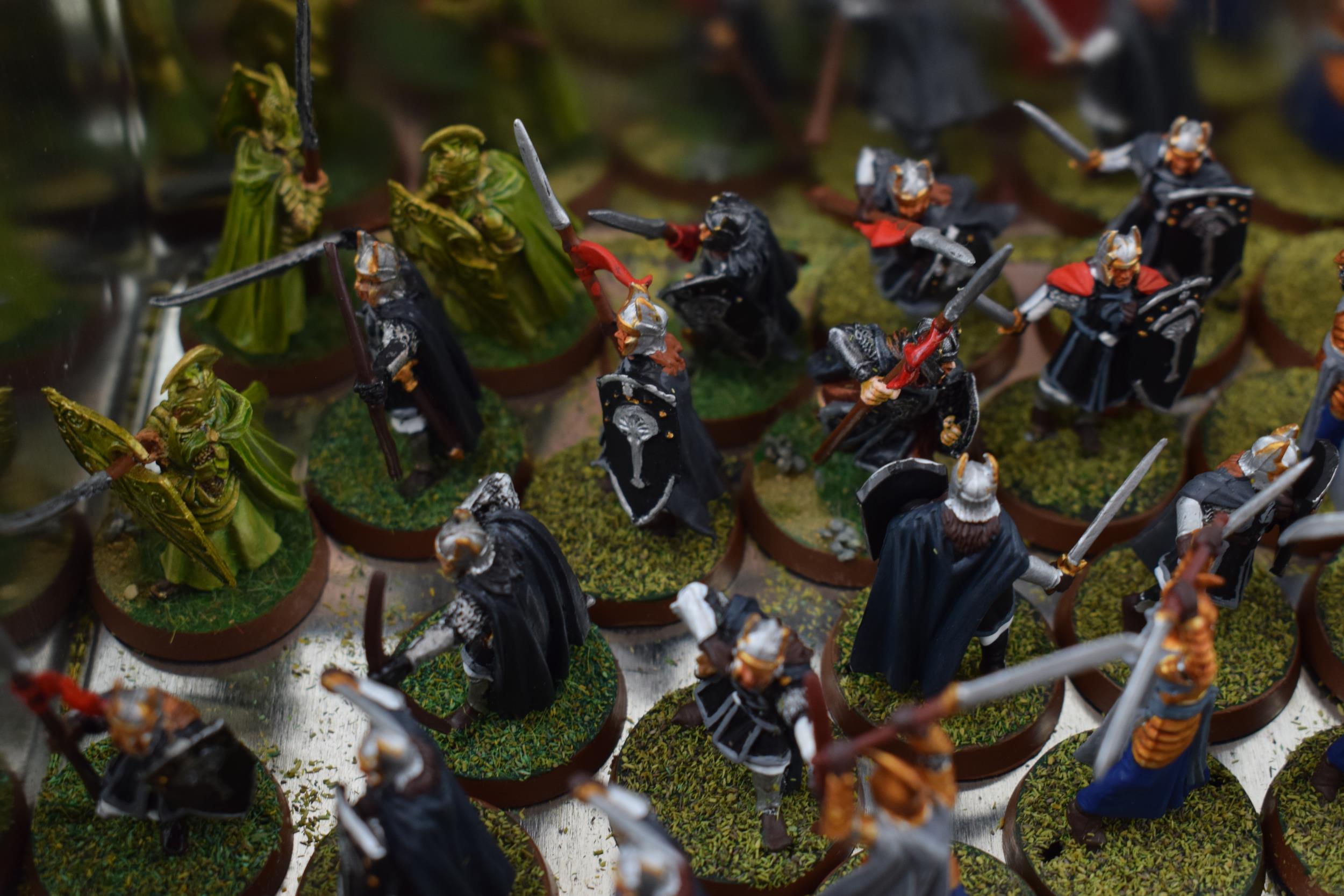 A collection of cast metal war-games and miniature figures by 'Games Workshop' from the 'Lord of The