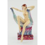 Peggy Davies erotic figure Laura - The Windmill Girl, limited edition, 25cm tall. In good