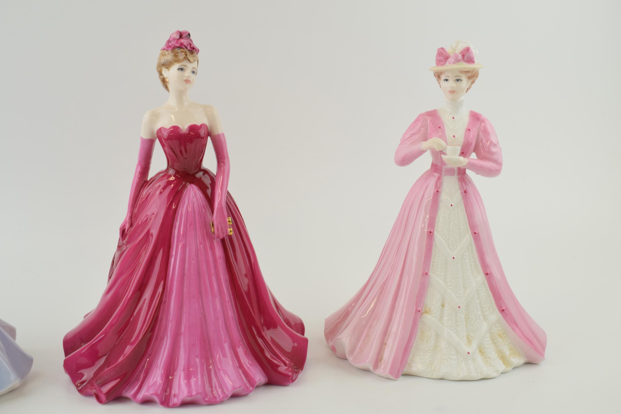 A boxed trio of Coalport figurines to include Emily L/E, Evening at the Opera L/E and Evening - Image 3 of 6