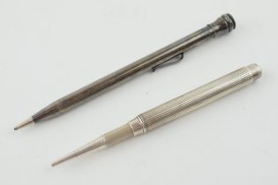 'Samson Mordan & Co' sterling retractable silver propelling pencil together with a silver-plated '