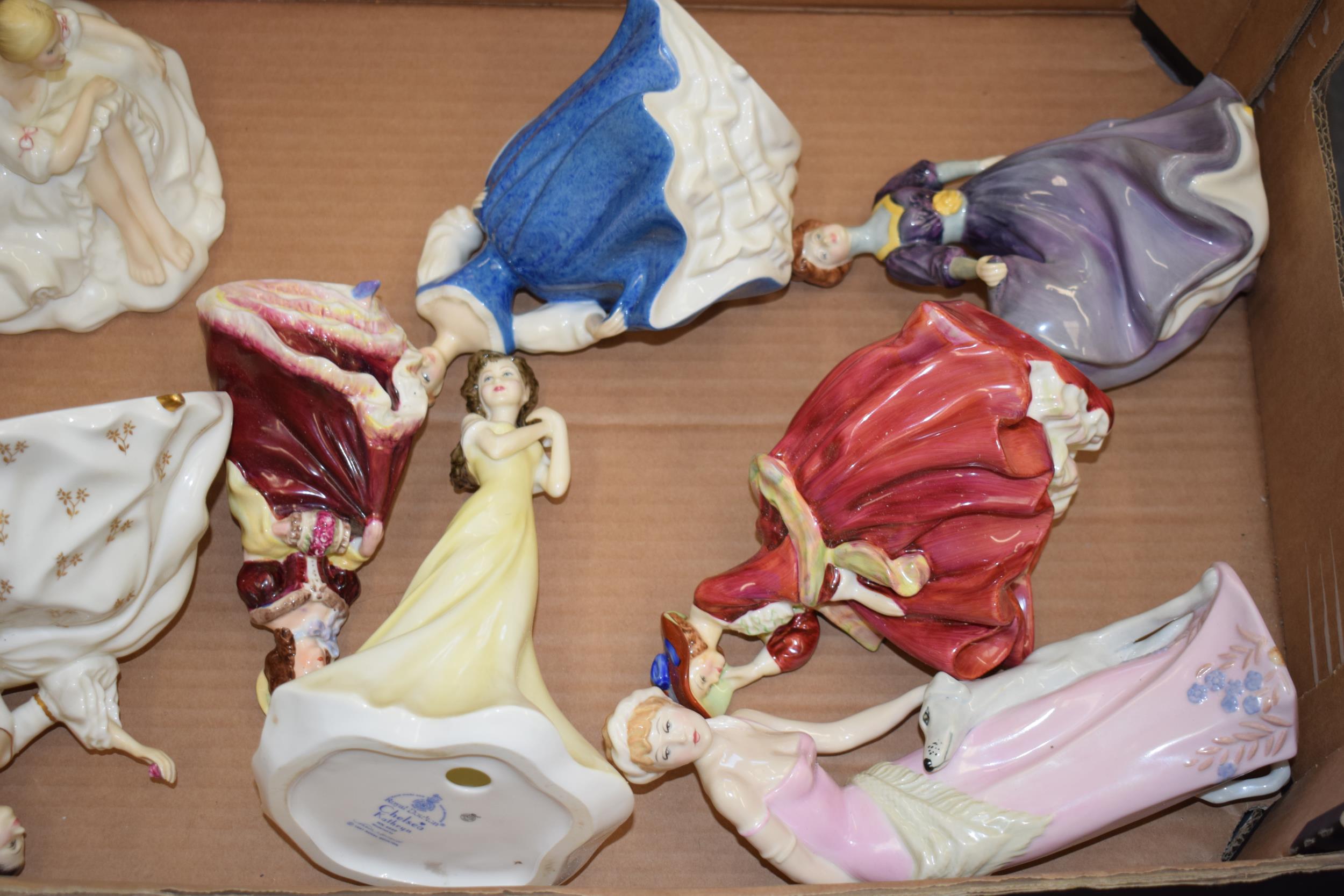 A collection of Coalport and Royal Doulton figures to include Jacqueline, Kay and others (8 - all - Image 2 of 3