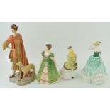 Royal Doulton figures to include Emily HN4093, Gemma HN3661, Royal Worcester Winter Waltz and