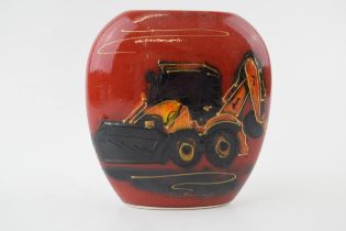 Anita Harris Art Pottery limited edition vase of a Digger: produced in an exclusive edition of 25