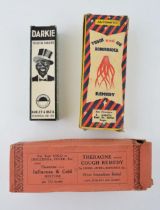 A collection of advertising boxes to include Tooth paste by Hawley & Hazel Chemical Co. Ltd.