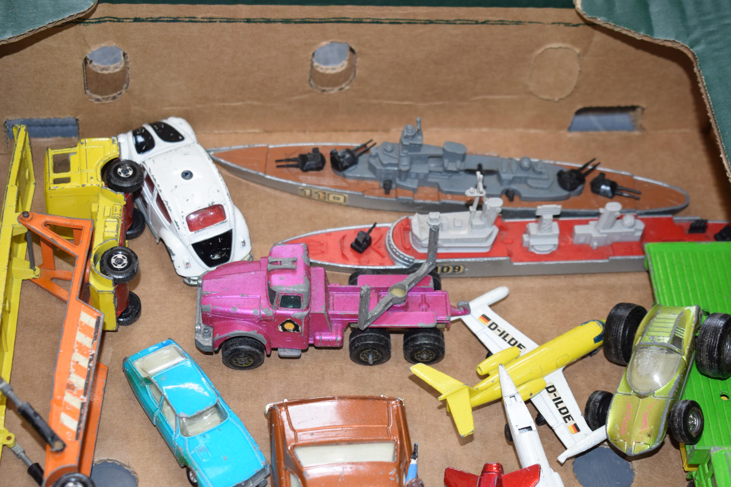 A collection od die-cast vehicles to include a Corgi Kojak vehicle, a Matchbox Ford, an Alfa Carabo, - Image 3 of 7