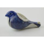 Royal Copenhagen bird whistle, limited edition, 9.5cm long. In good condition with no obvious damage