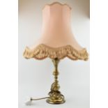 A Jackson & King bronzed table lamp with shade 62cm. Collection only