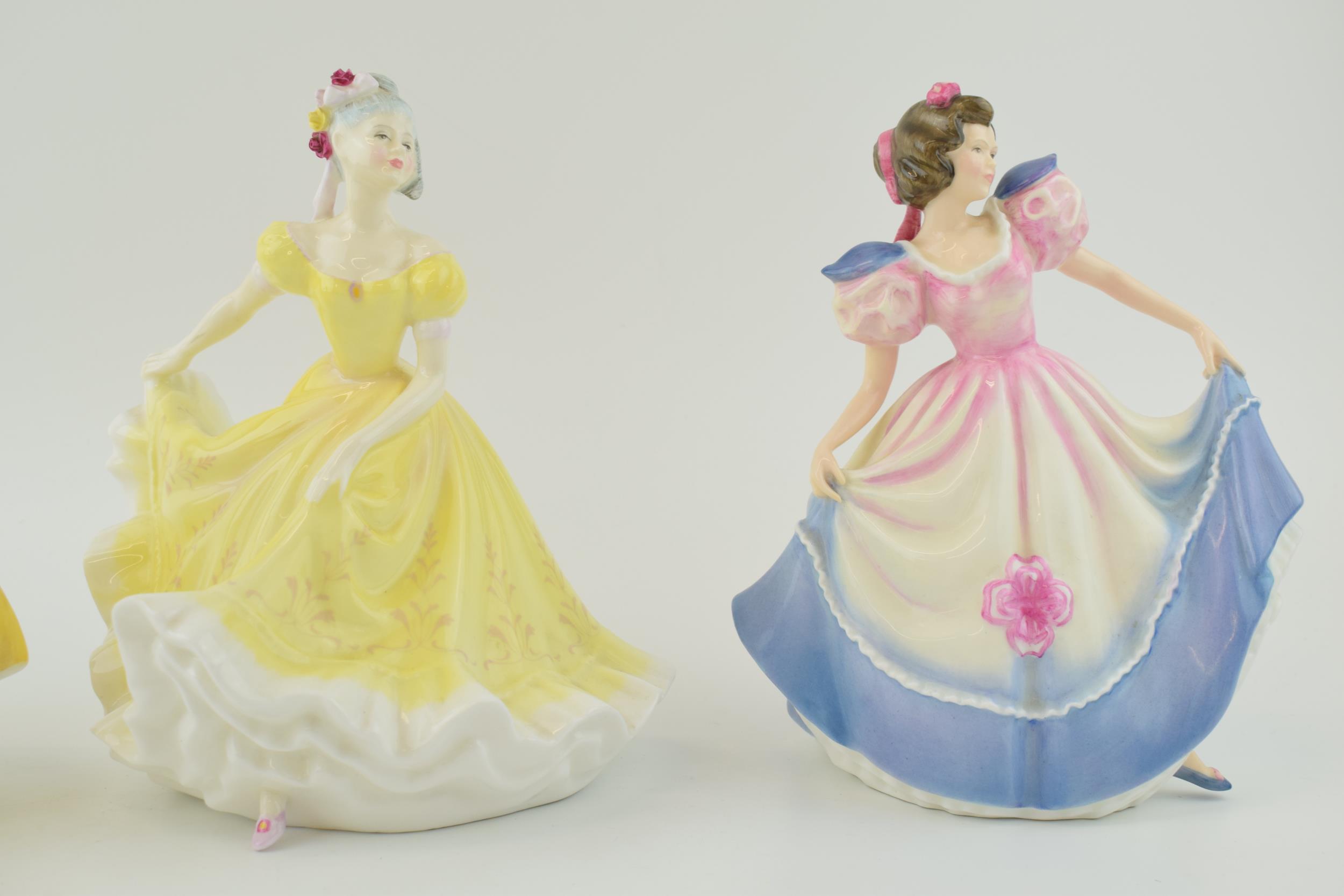 Royal Doulton Figures to include 'Angela' HN 3419 'Coralie' HN 2307' and 'Ninette' HN 2379. (2nd) ( - Image 2 of 3