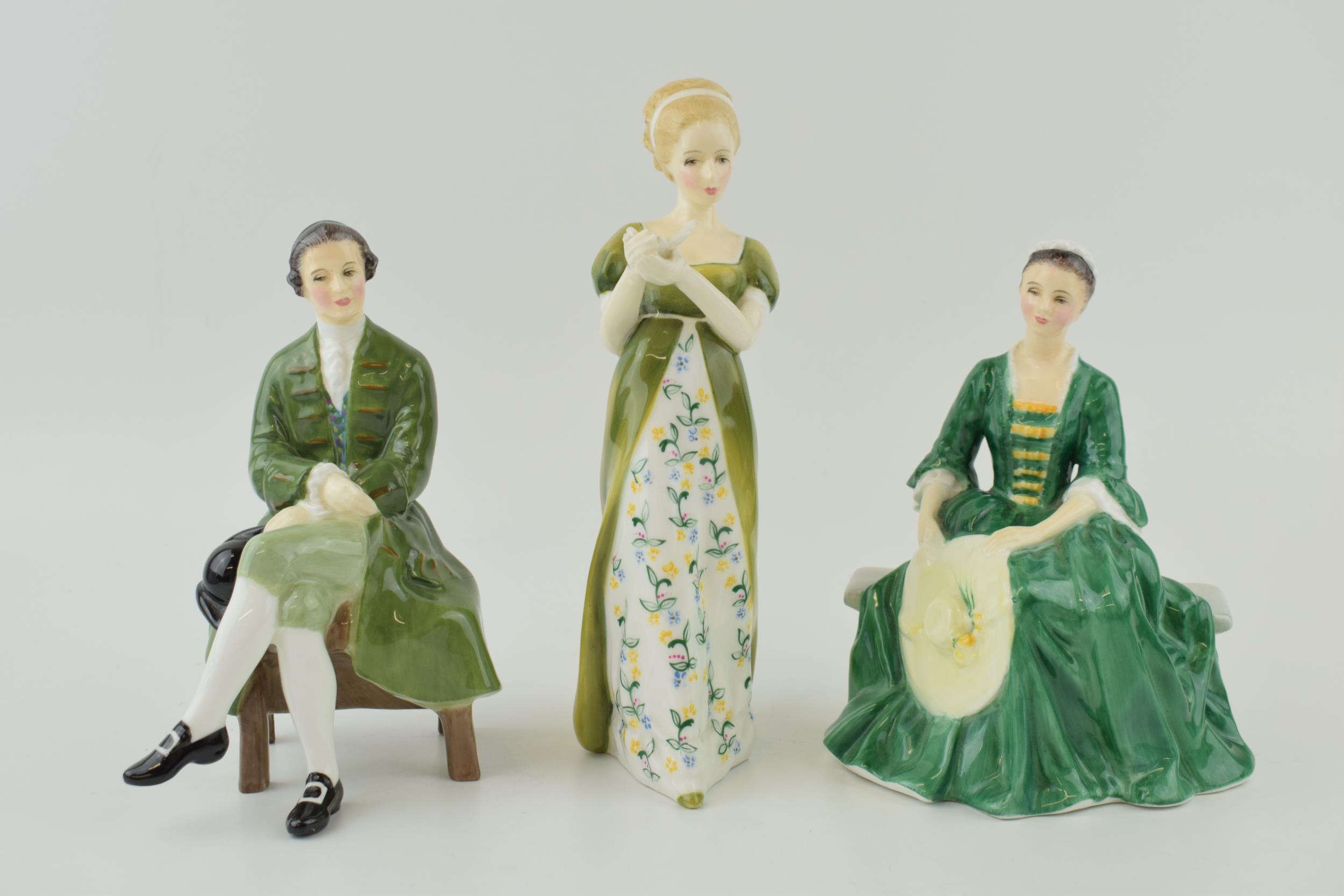 Royal Doulton Figures a/f to include 'A Lady From Williamsburg' HN 2228, 'Veneta HN 2722' and 'A