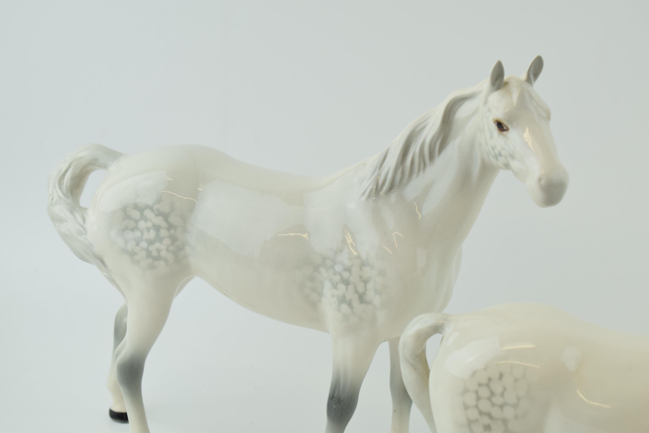 Beswick grey imperial with grey swishtrail and grey mare facing right (3). In good condition with no - Image 4 of 4