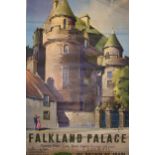 'British Rail' Railway poster 'Falkland Palace' lithograph printed by Stafford & Co, Nottingham.