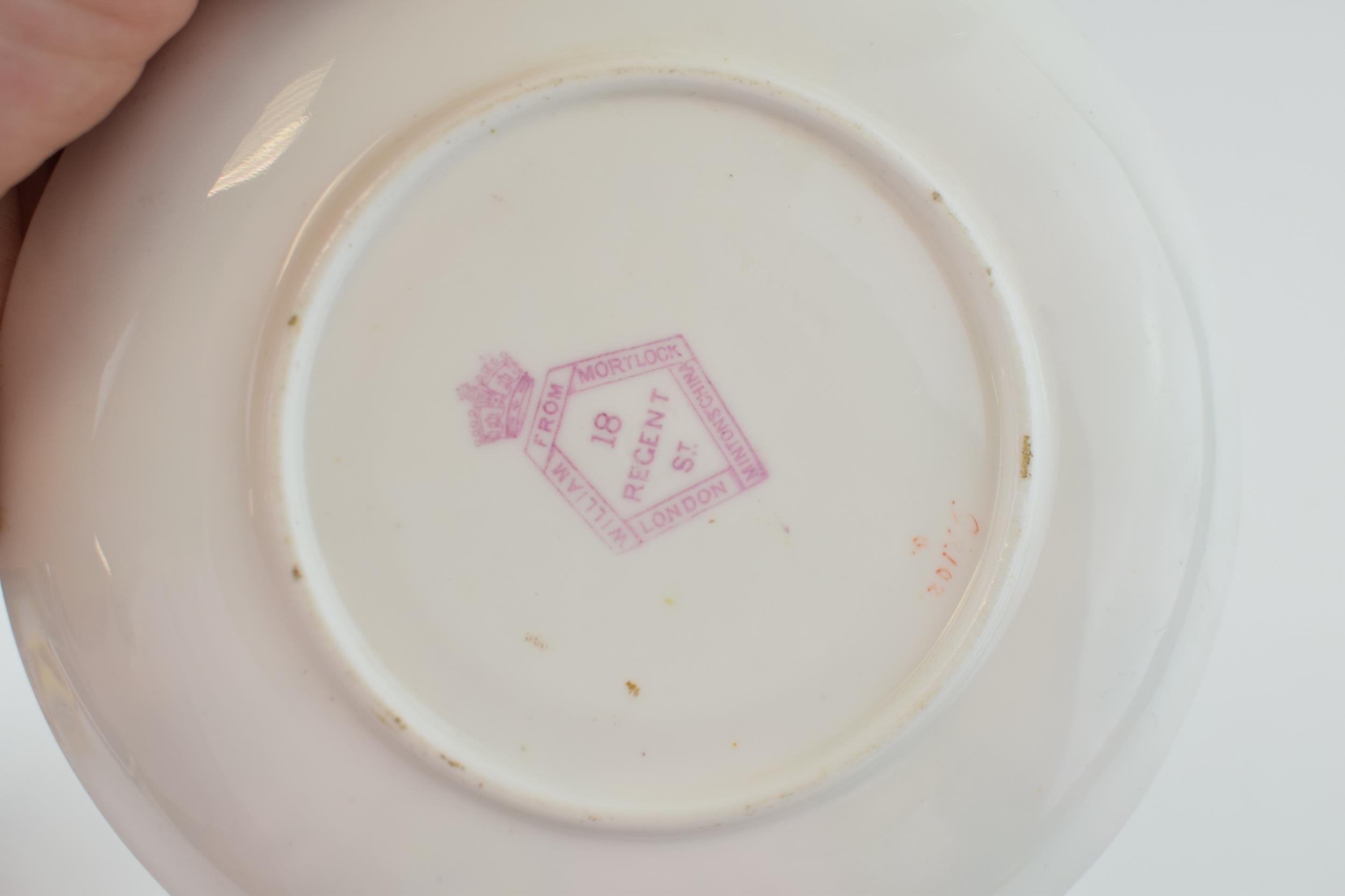 Victorian Minton cup and saucer with heavily gilded decoration, classical design, retailed by - Image 5 of 5