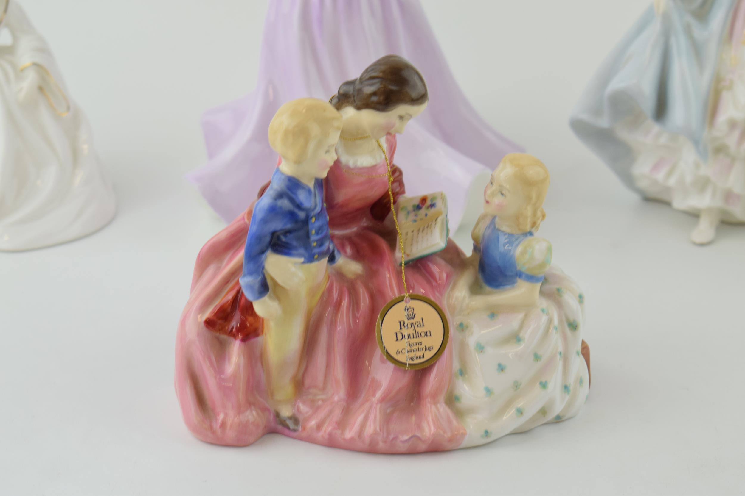 Royal Doulton figures to include Southern Belle HN2425, Bedtime Story HN2459 with Coalport - Image 2 of 4