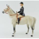 Beswick Huntswoman on grey horse 1730 (back left leg glued). Good condition apart from back left