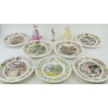 Pottery to include Royal Doulton Brambly Hedge plate 'The Outing', 6 Wedgwood Foxwood Tales plates