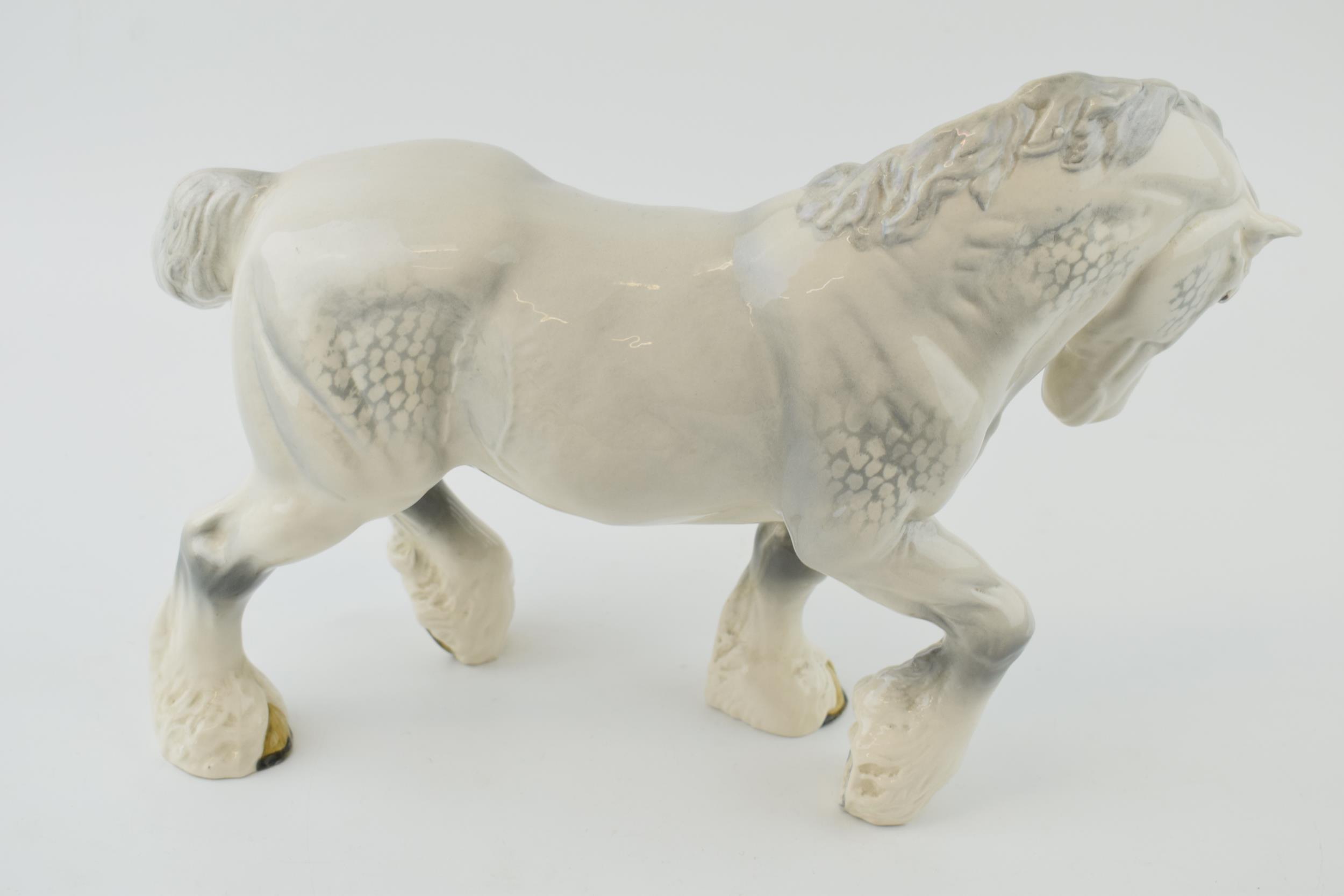Beswick Action Shire Horse in grey 2578 In good condition with no obvious damage or restoration. - Image 2 of 3