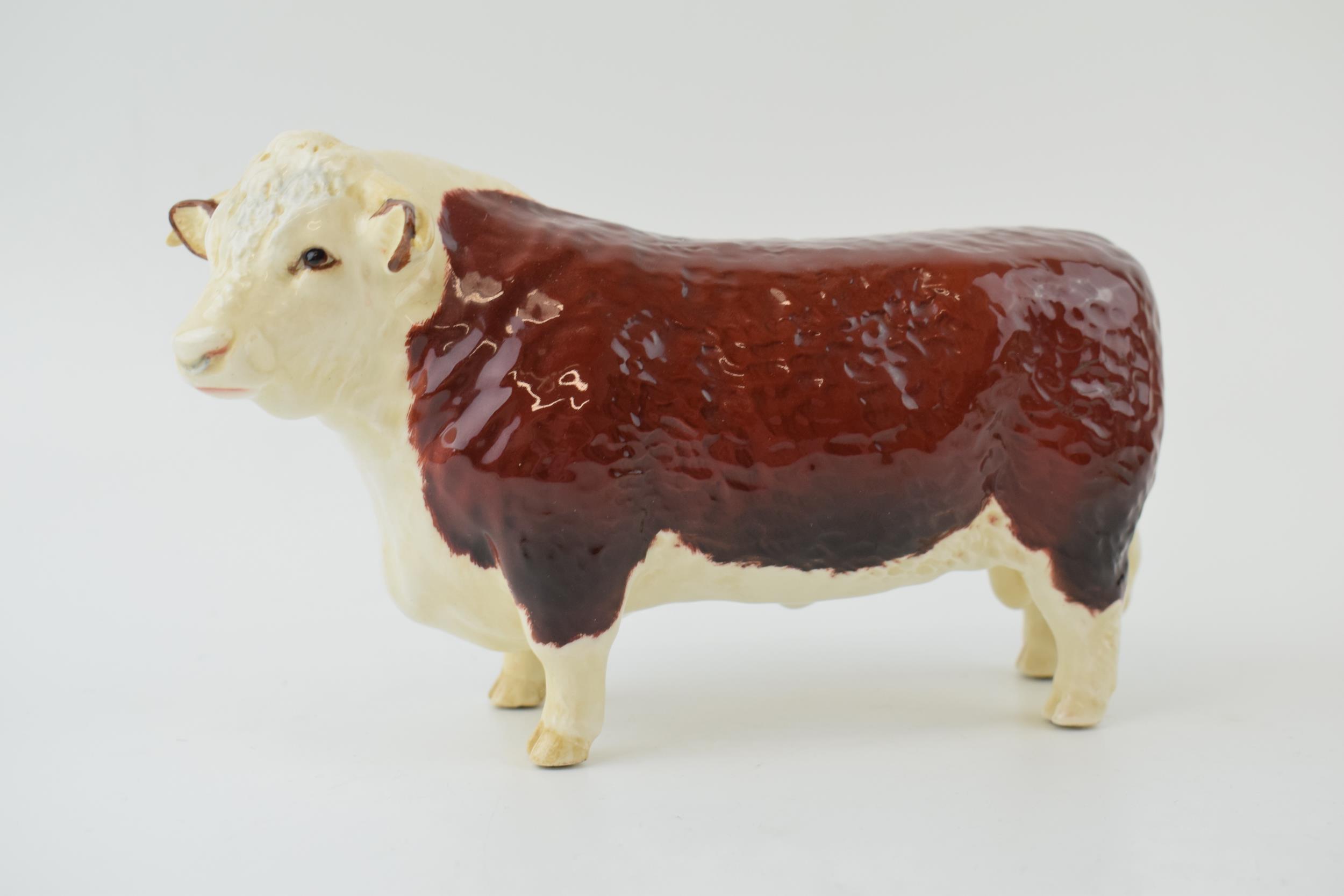 Beswick Hereford Bull. In good condition with no obvious damage or restoration.