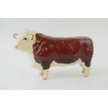 Beswick Hereford Bull. In good condition with no obvious damage or restoration.