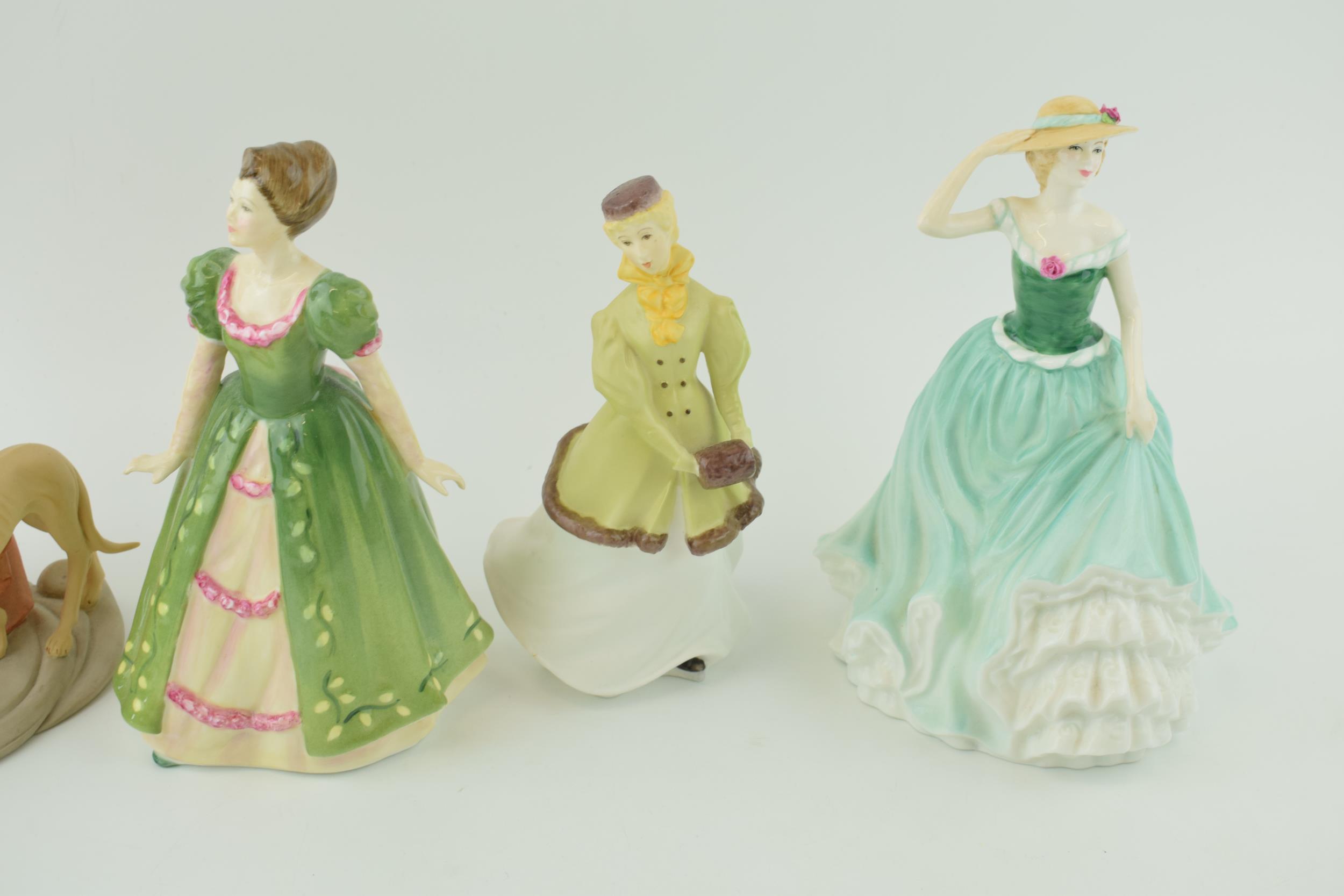 Royal Doulton figures to include Emily HN4093, Gemma HN3661, Royal Worcester Winter Waltz and - Image 3 of 3