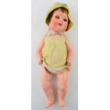 Bisque head doll 170 3/0 Made in Germany. Teeth present. Height 36cm. Generally in good order,