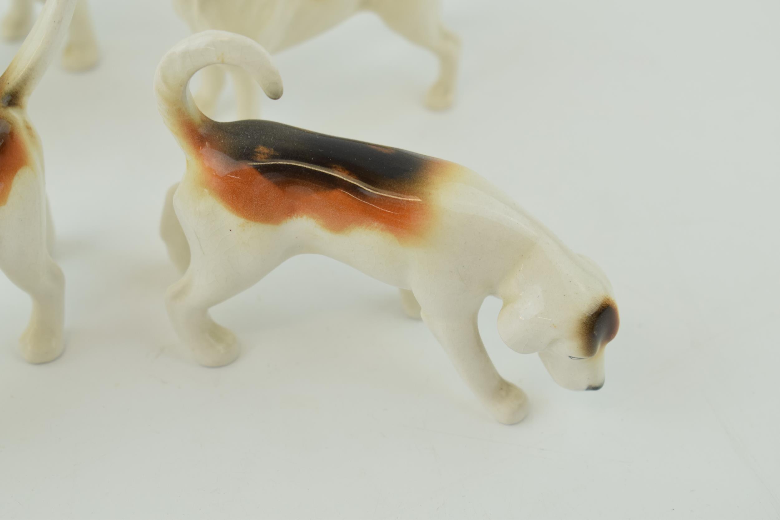 Beswick Foxhounds of varying models (4). In good condition with no obvious damage or restoration. - Image 2 of 2