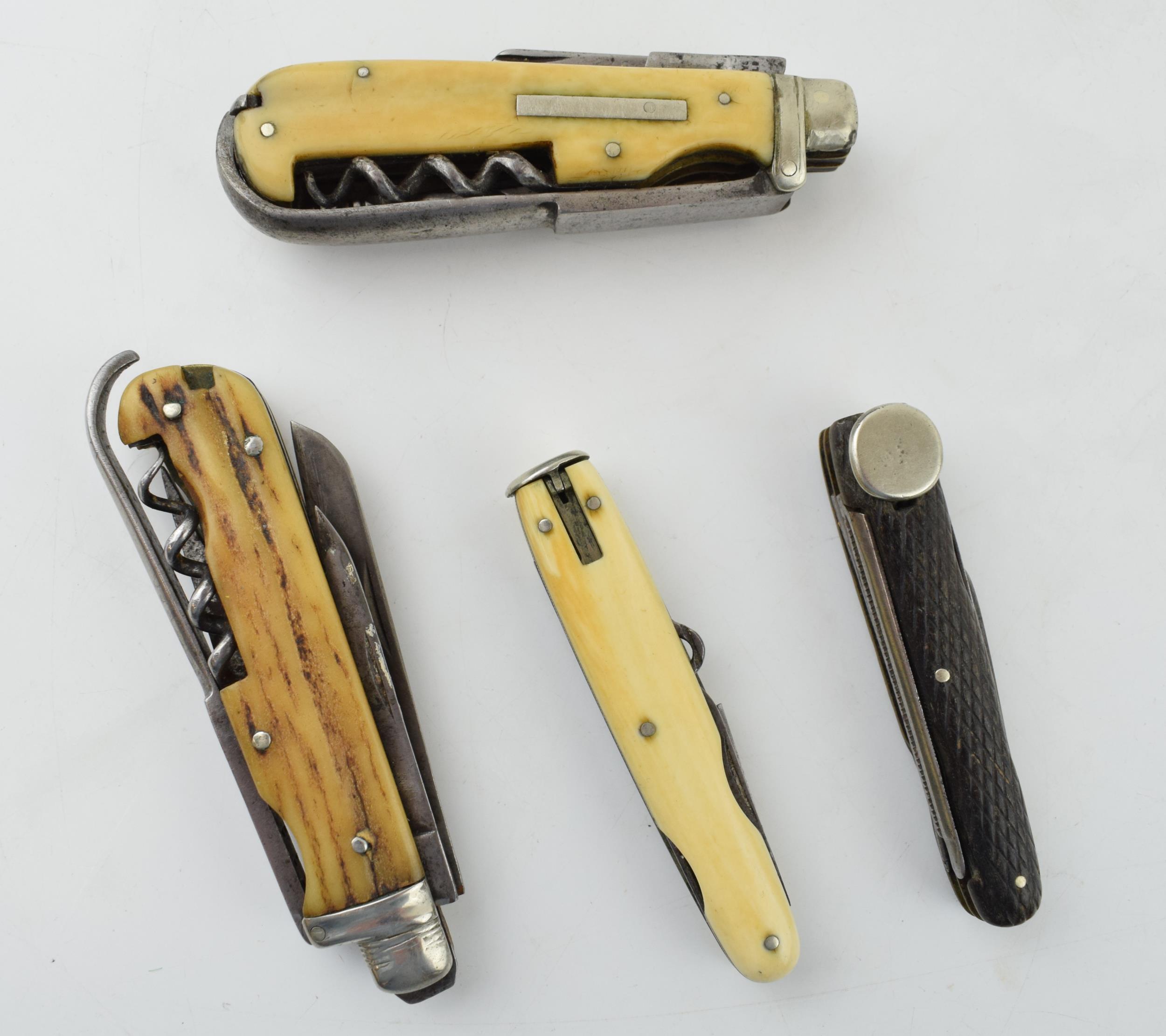 A 19th century Coachman's / Horseman's multitool pocket knife by Humphreys. Sheffield (Length 8.5cm)