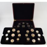 18 commemorative coin collection, the predecimals of George VI and the predecimals of Elizabeth