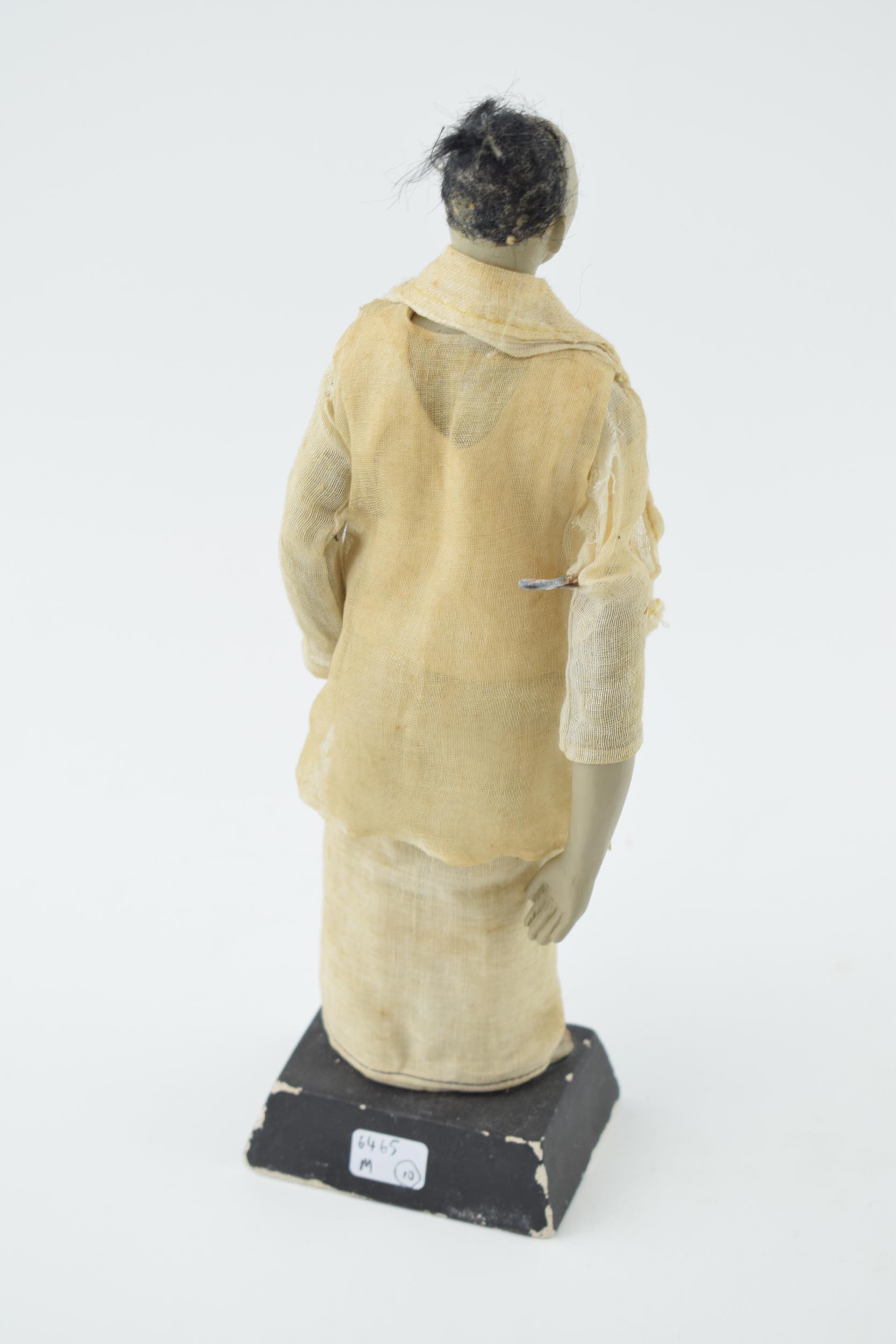 Pottery figure of a standing man Possibly a souvenir piece. Height 28cm With light damages to - Image 2 of 4