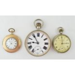 A collection of pocket watches to include a Goliath model with an 8 day Swiss movement, subsidiary