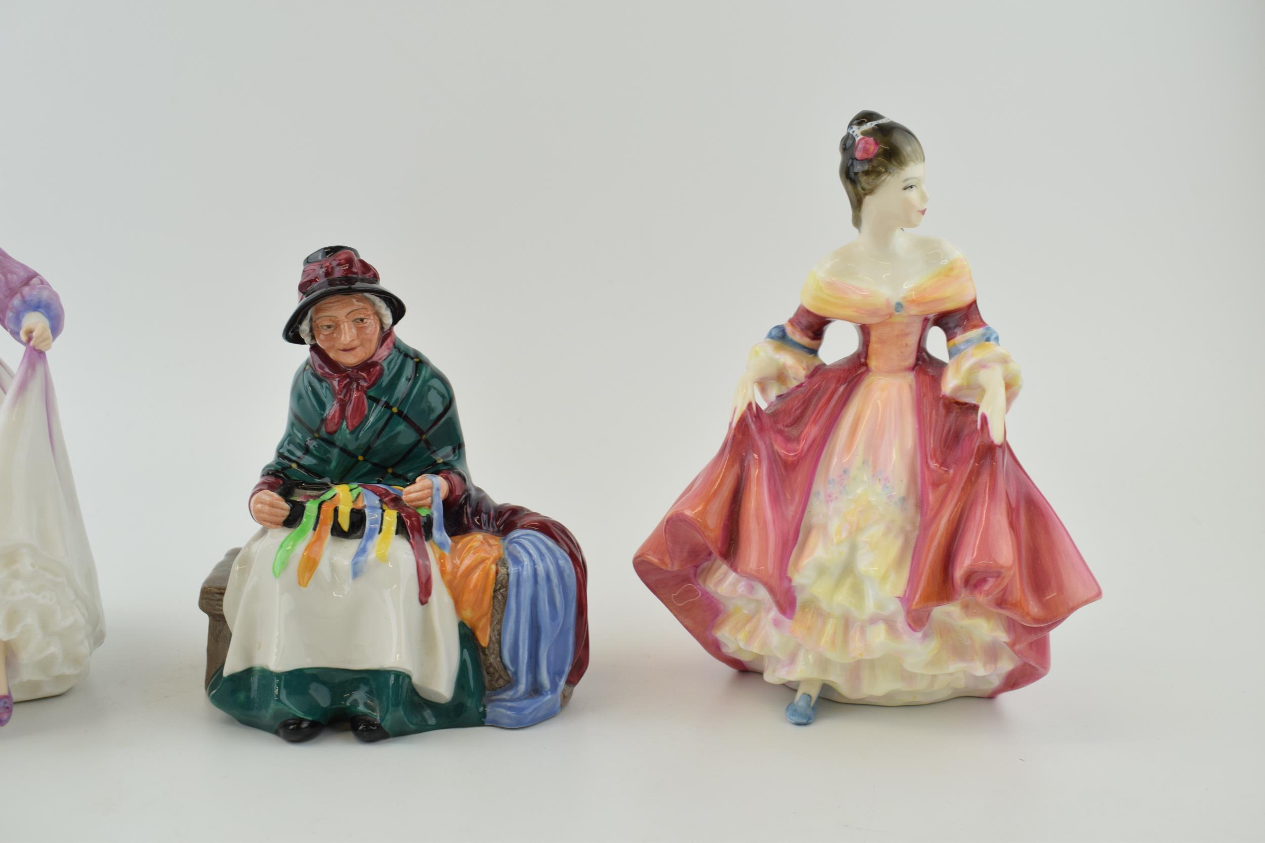 Royal Doulton Figures to include 'Ashley' HN 3420, 'Southern Belle' HN 2229' and 'Silks and Ribbons' - Image 2 of 3