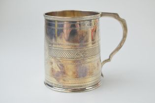 Georgian silver christening mug, 77.4 grams, London 1800.