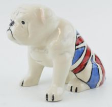 Large Lorna Bailey British Bulldog, 15cm tall. In good condition with no obvious damage or