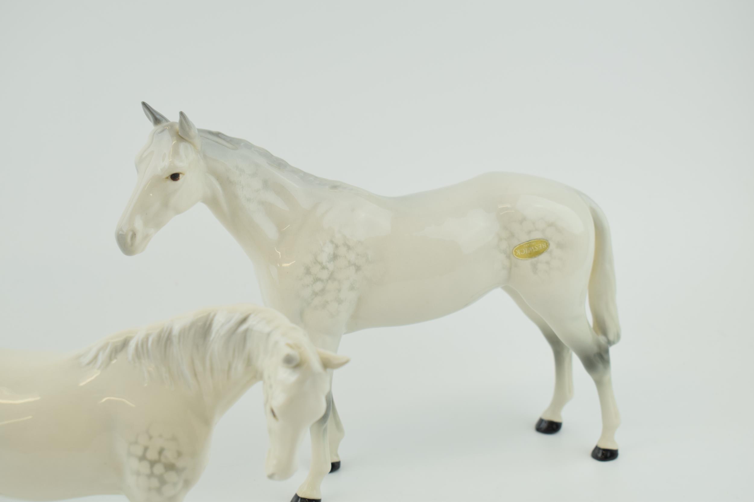 Beswick grey imperial with grey swishtrail and grey mare facing right (3). In good condition with no - Image 3 of 4