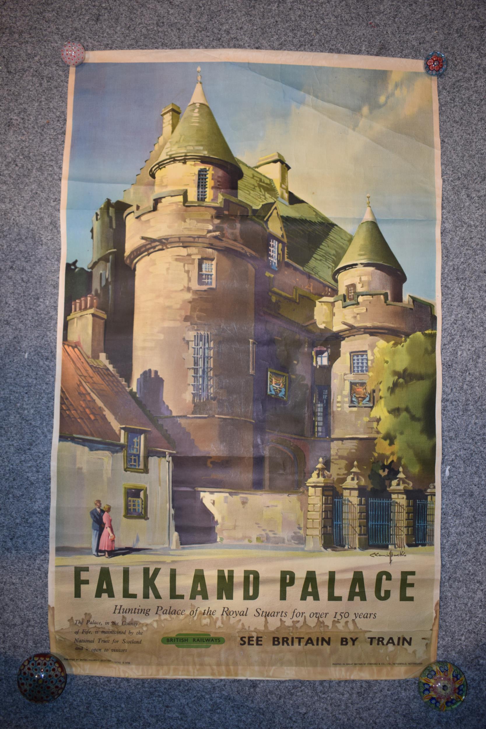 'British Rail' Railway poster 'Falkland Palace' lithograph printed by Stafford & Co, Nottingham. - Image 2 of 8