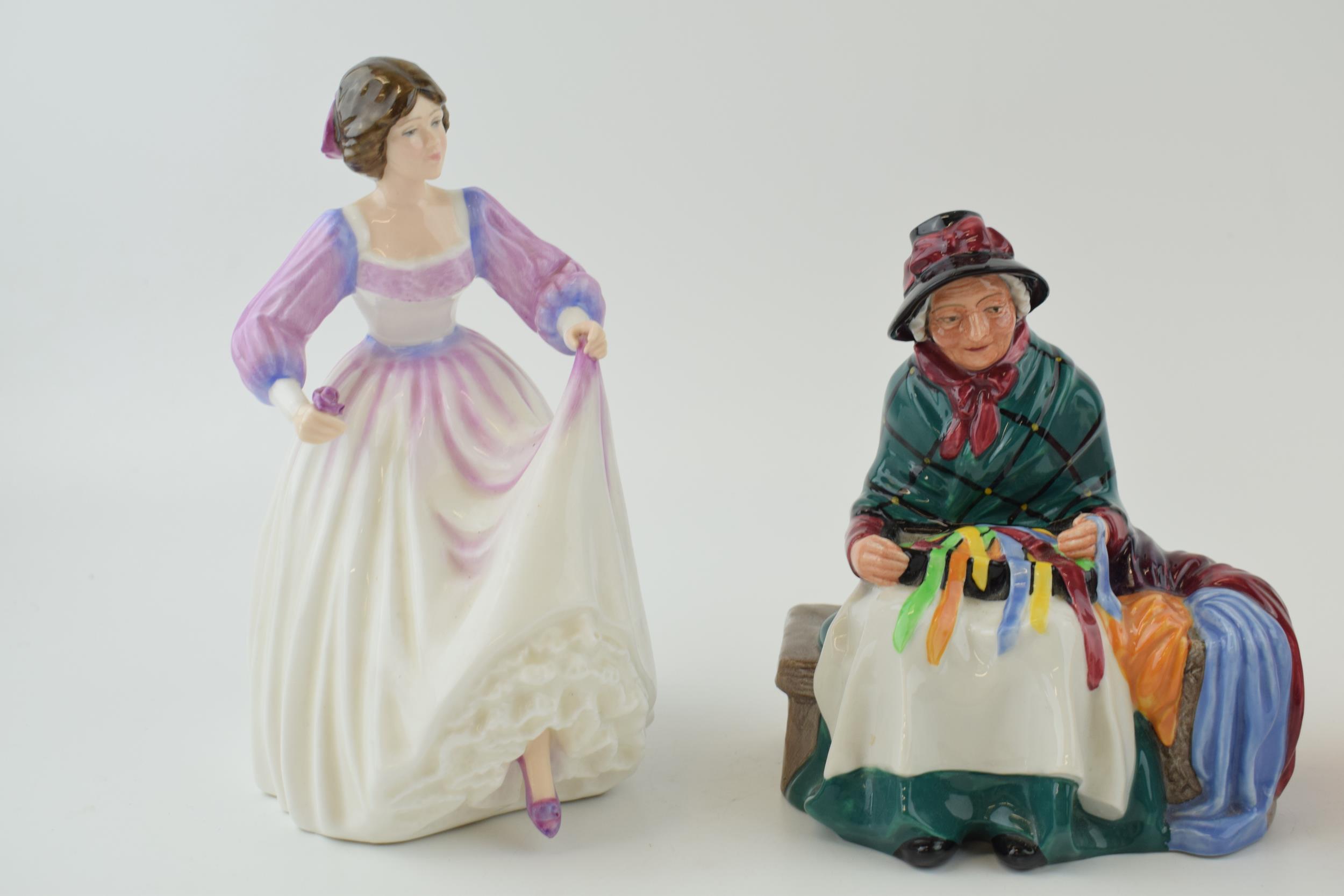 Royal Doulton Figures to include 'Ashley' HN 3420, 'Southern Belle' HN 2229' and 'Silks and Ribbons' - Image 3 of 3