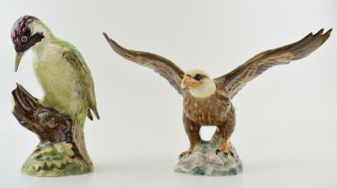Beswick Bald Eagle 1018 with a Woodpecker 1218 (2). In good condition with no obvious damage or